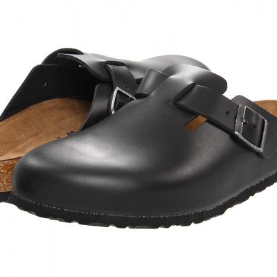 women's black boston birkenstock