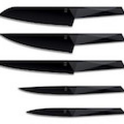 FURTIF Block of 5 knives Stealth black blade