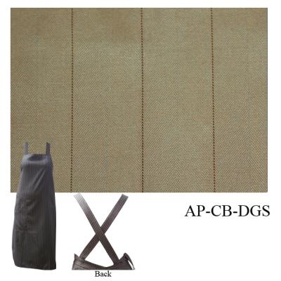 [Premier Collection] X-Cross Back Adjustable Apron - Double Silky Gold Stripes