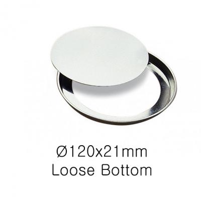 Round Plain Loose Bottom Tart Mould-Ø120x21mm