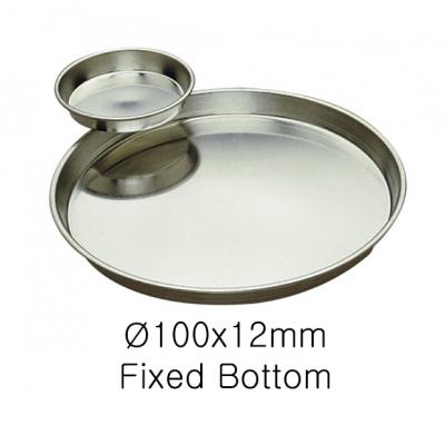 Round Plain Fixed Bottom Tart Mould-Ø100x12mm