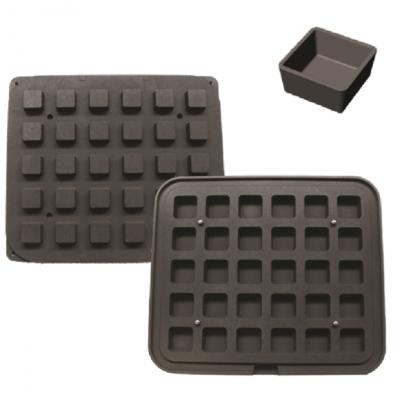 Smooth 30 Square Moulds-40x40x19mm