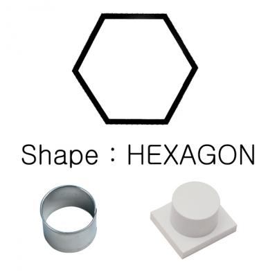 Demoulder & Cutter Set for Uni Portion Tray Hexagon 