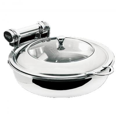[Clearance sale] WNK Round Induction Chafer(Glass Lid) with S/S Insert