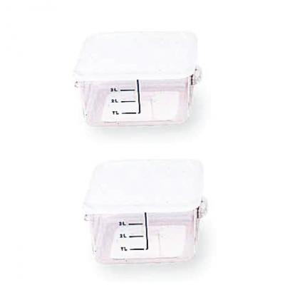 Square Space Saving Containers - 1.9lt 