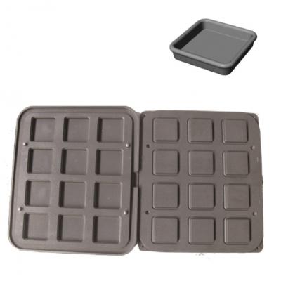 Smooth 12 Mini Square Moulds-69.3x69.3x20mm