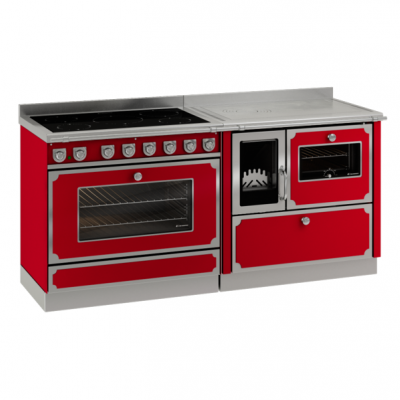Monoblock Electric Stove with Wood Oven 