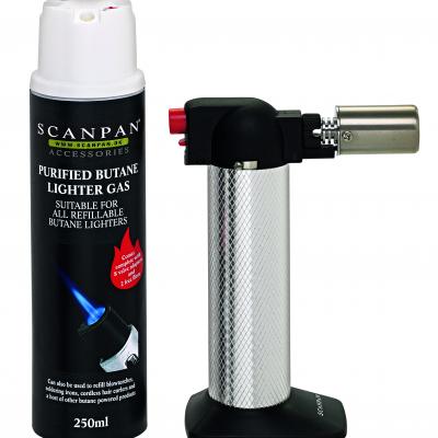 Professional Chef's Torch w/butane gas 250ml