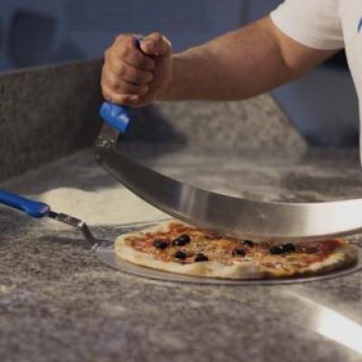 Gi.Metal S/Steel 48cm Pizza Rocker Cutter 