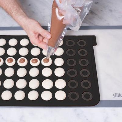 MAC02 Silikomart Macaroon Silicone Baking Sheet, 40mm Cavities