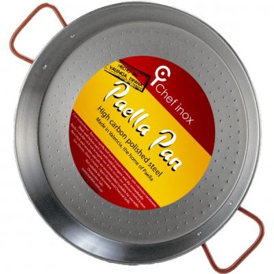 Paella Pan 420mm High Carbon Polished Steel 