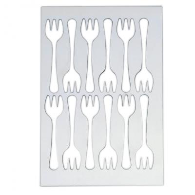 Creative Cuisine Fork Stencil-30x125x1.5mm