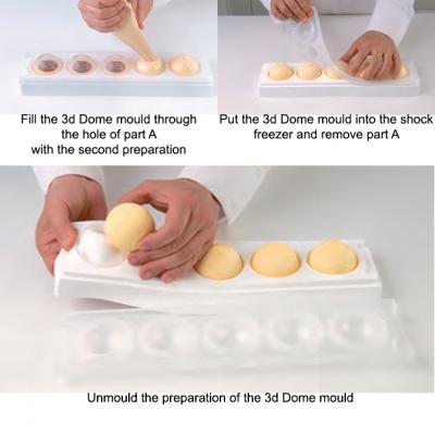 Silicon Mould 3d Dome-Ø58mm