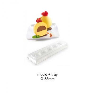 Silicon Mould 3d Dome-Ø58mm