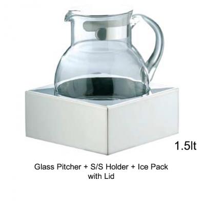 Squre Pitcher Set-1.5lt with Lid