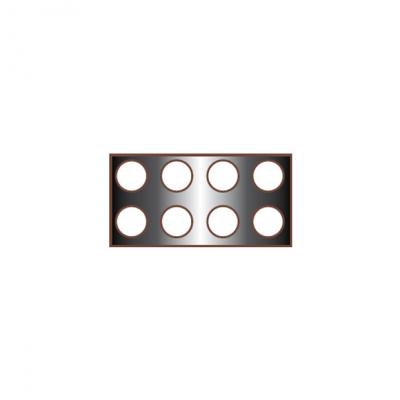 Rectangular Base w/8 Holes-175x350mm 