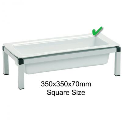 Porcelain Deep Oven Dish-350x350x70mm