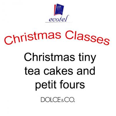 Christmas tiny tea cakes and petit fours