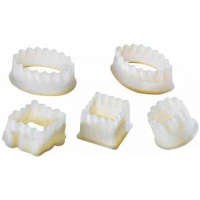 Fluted Dough Cutters - 5pcs 