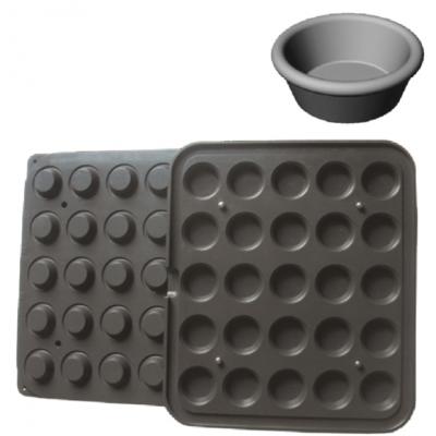 Smooth 25 Mini Round Moulds-52x20mm