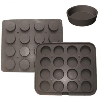 Smooth 16 Round Moulds-68x18mm
