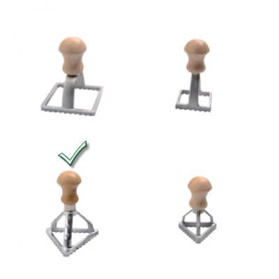 Trangular Aluminium Ravioli Stamp 76mm 