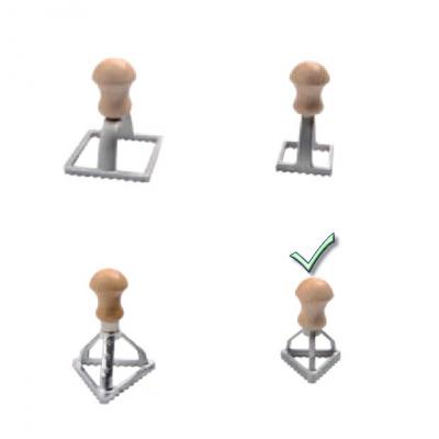 Trangular Aluminium Ravioli Stamp 45mm 