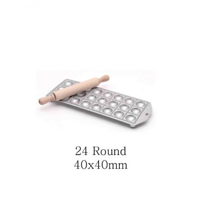 Aluminium Ravioli Maker 24 Round-40x40mm