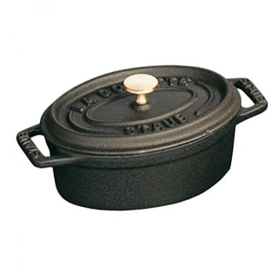 Mini Oval Cocotte 250ml-Black