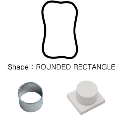 Demoulder & Cutter Set for Uni Portion Tray Rounded Rectangle 