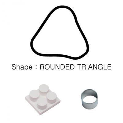Demoulder & Cutter Set for Mini Uni-Portion Tray Rounded Trangle 