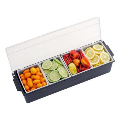 4 comp. Condiment Dispenser 