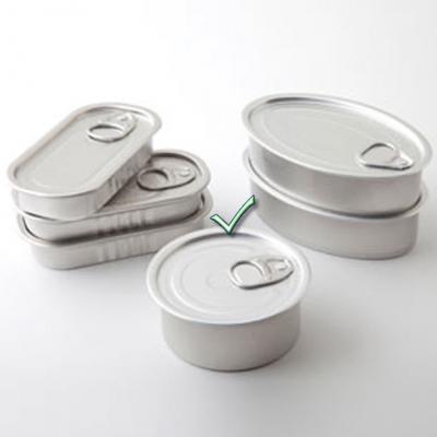 Round Aluminium Cans w/Lid-80ml 