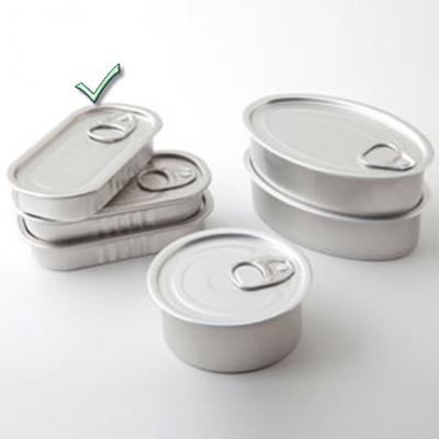  Aluminium Rectangle Cans with Lid - 50ml 