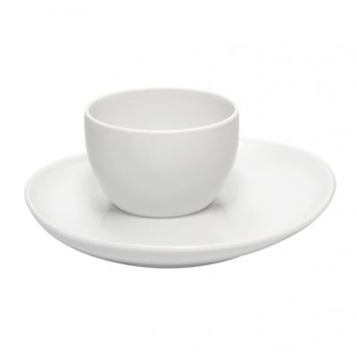 KARMA WHITE - Bowl & Saucer 70ml