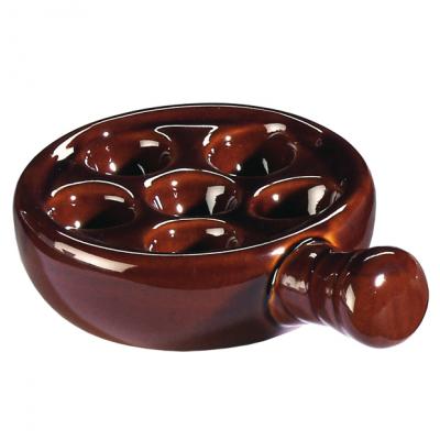Snail-Shaped Dish - Brown