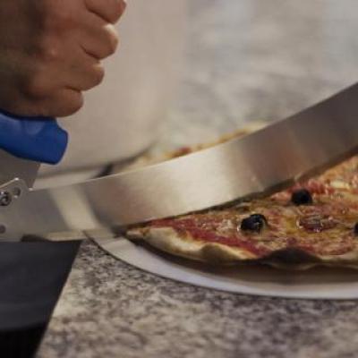Gi.Metal S/Steel 48cm Pizza Rocker Cutter 